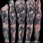 Tattoos - Minnesota Wilderness Sleeve with Viking - 125192